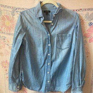 J Crew Worn-In Chambray Button Down